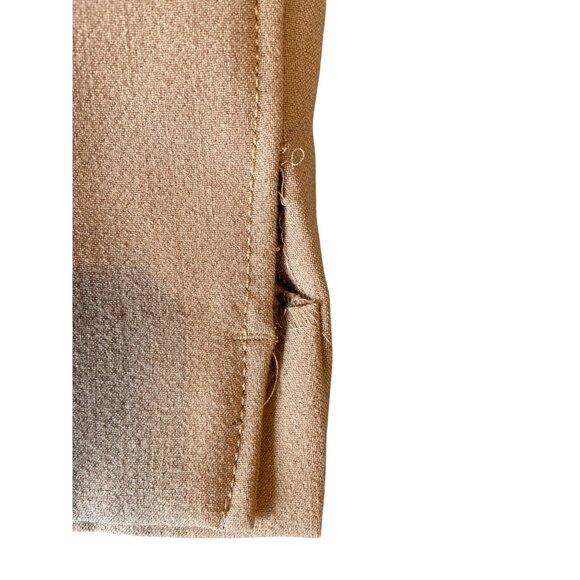 Talbots Hampshire Womens Dress Pants Size 12 Tan Career Corpcore Academia - Picture 6 of 13